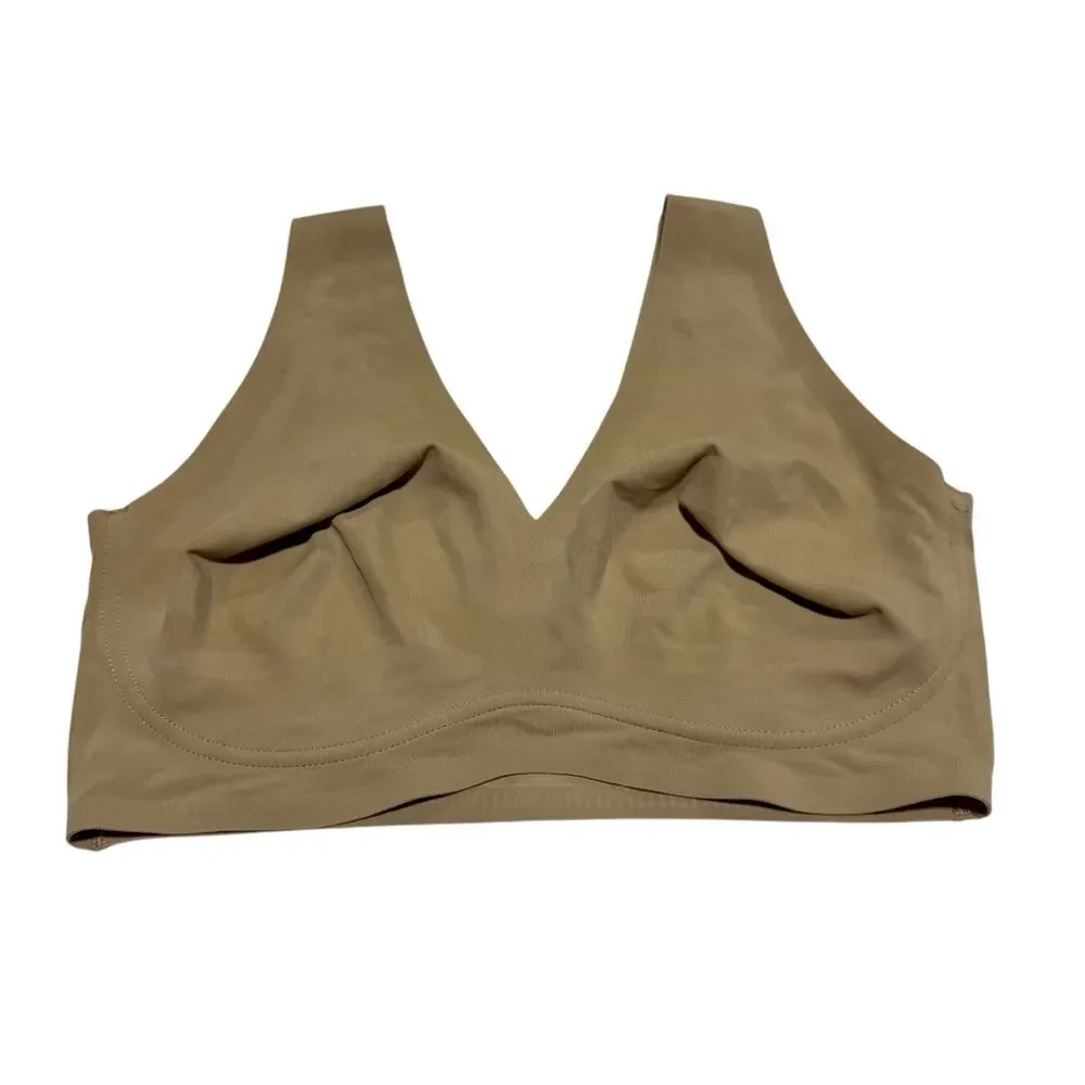 Nordstrom True & Co. Nude True Body Boost V-Neck Smoothing Bra